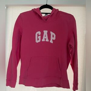 Gap vintage hot pink embroidered hoodie